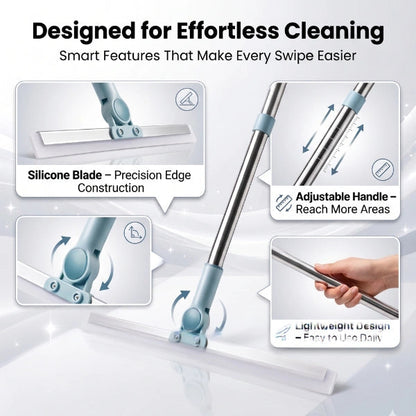 FlexiWipe – Multipurpose Wiper | Extendable-Rod | Silicon Blade | 180° Head