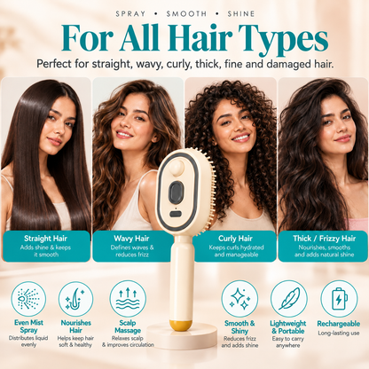 3-in-1 Electric Spray Hair Comb