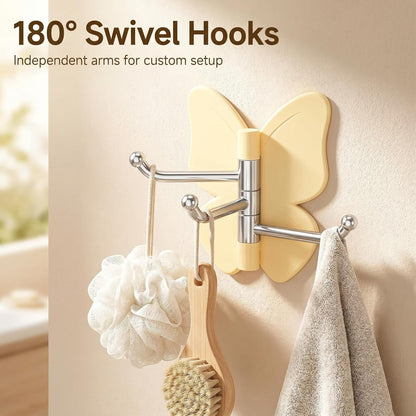 No-Drill Rotating Wall Hook