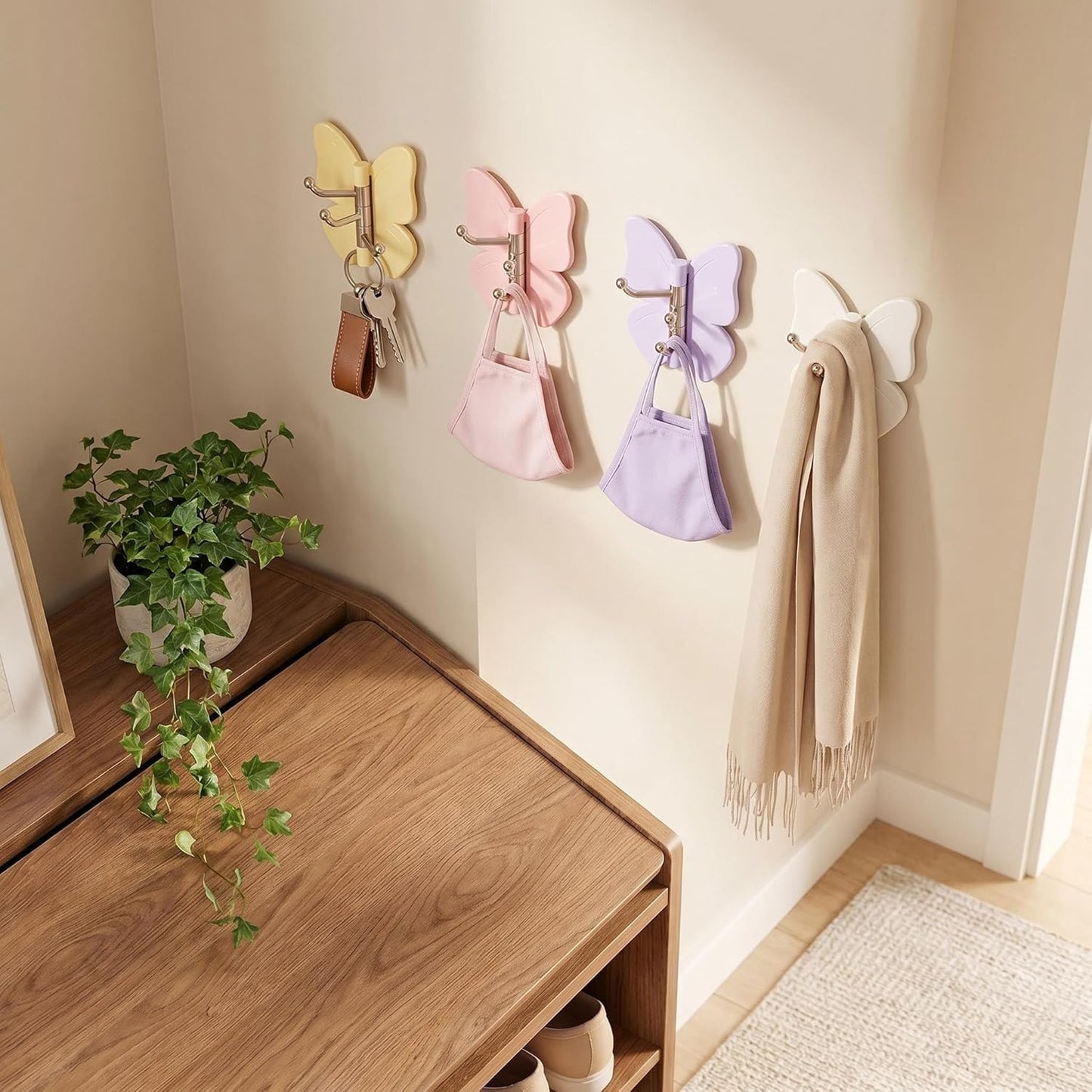 No-Drill Rotating Wall Hook