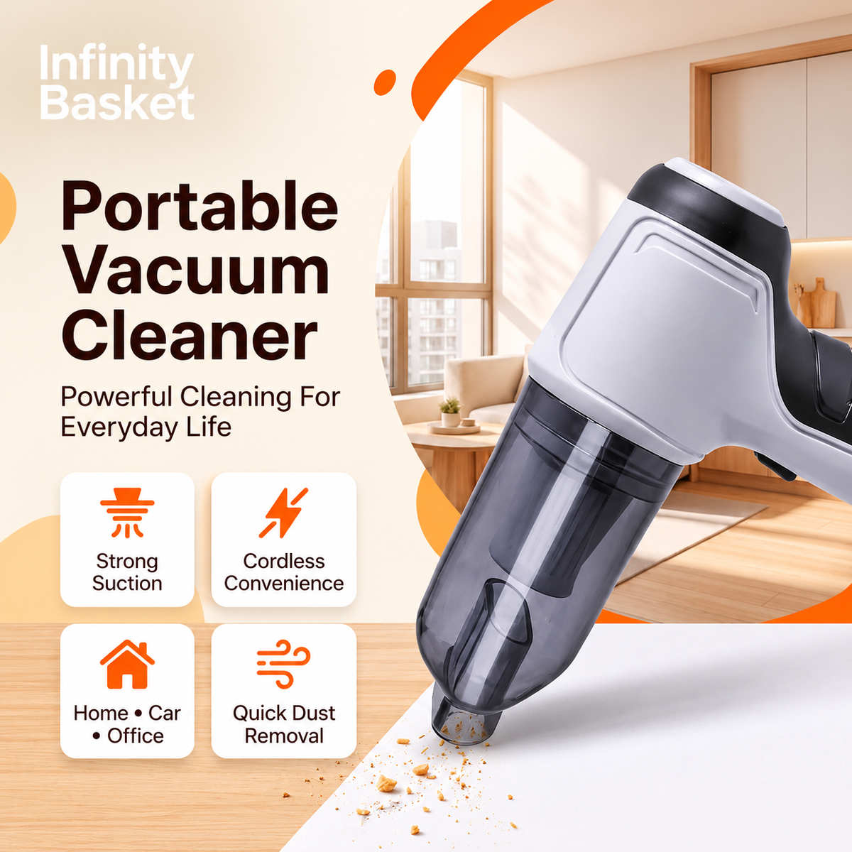 Wireless Powerful Portable Vacuum cleaner