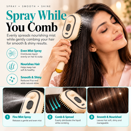 3-in-1 Electric Spray Hair Comb