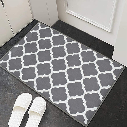 Anti Slip Printed Door Mat (Pack of 2)