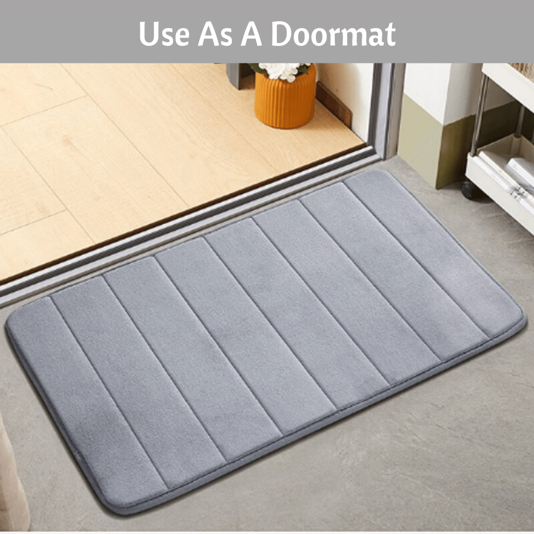 Anti Skid Memory Foam Bath Mat - 80x50 Cm