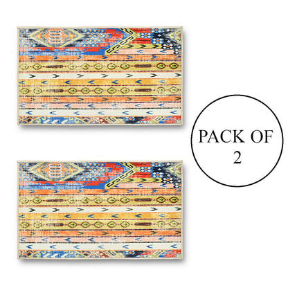 Anti Skid Printed Door Mat (Pack of 2)