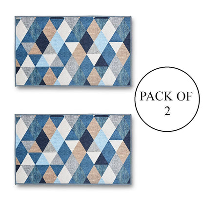 Anti Skid Printed Door Mat (Pack of 2)