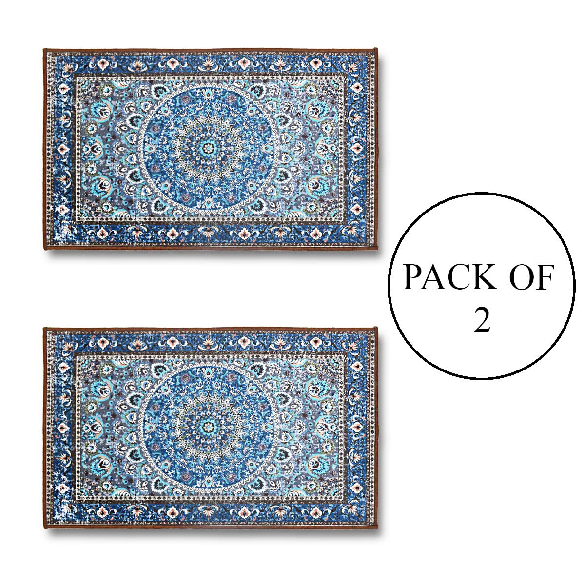 Anti Skid Printed Door Mat (Pack of 2)