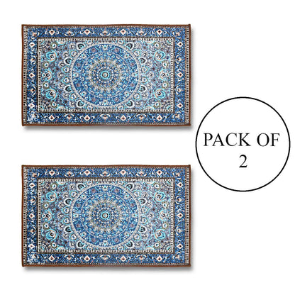 Anti Skid Printed Door Mat (Pack of 2)