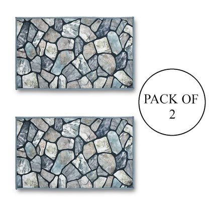 Anti Skid Printed Door Mat (Pack of 2)