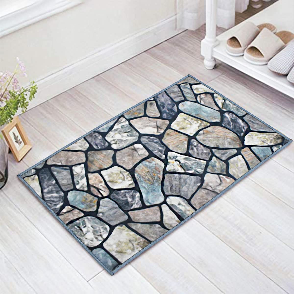 Anti Skid Printed Door Mat (Pack of 2)