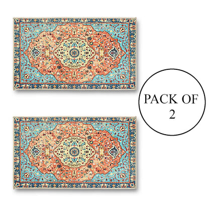 Anti Skid Printed Door Mat (Pack of 2)